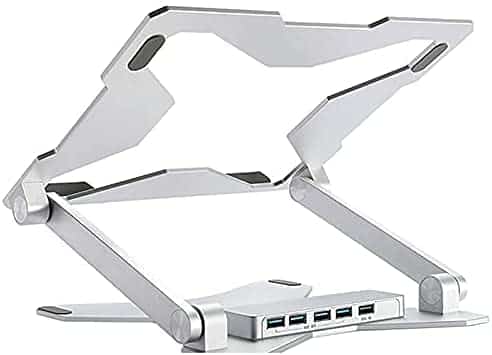 soporte para computadora portátil con concentrador usb 3
