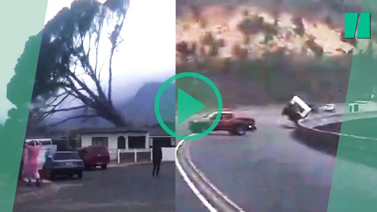 In South Africa, furious winds blow vehicles off the roads near Cape Town