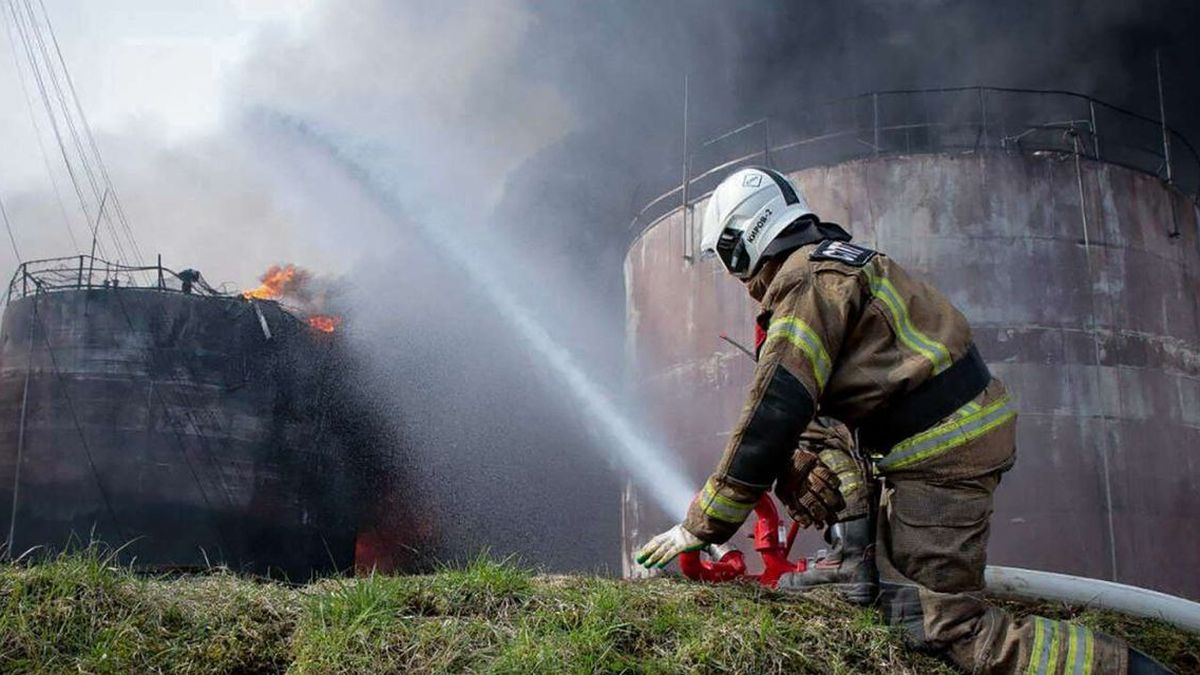 In Russia, an oil refinery stops operations following an attack from Ukraine