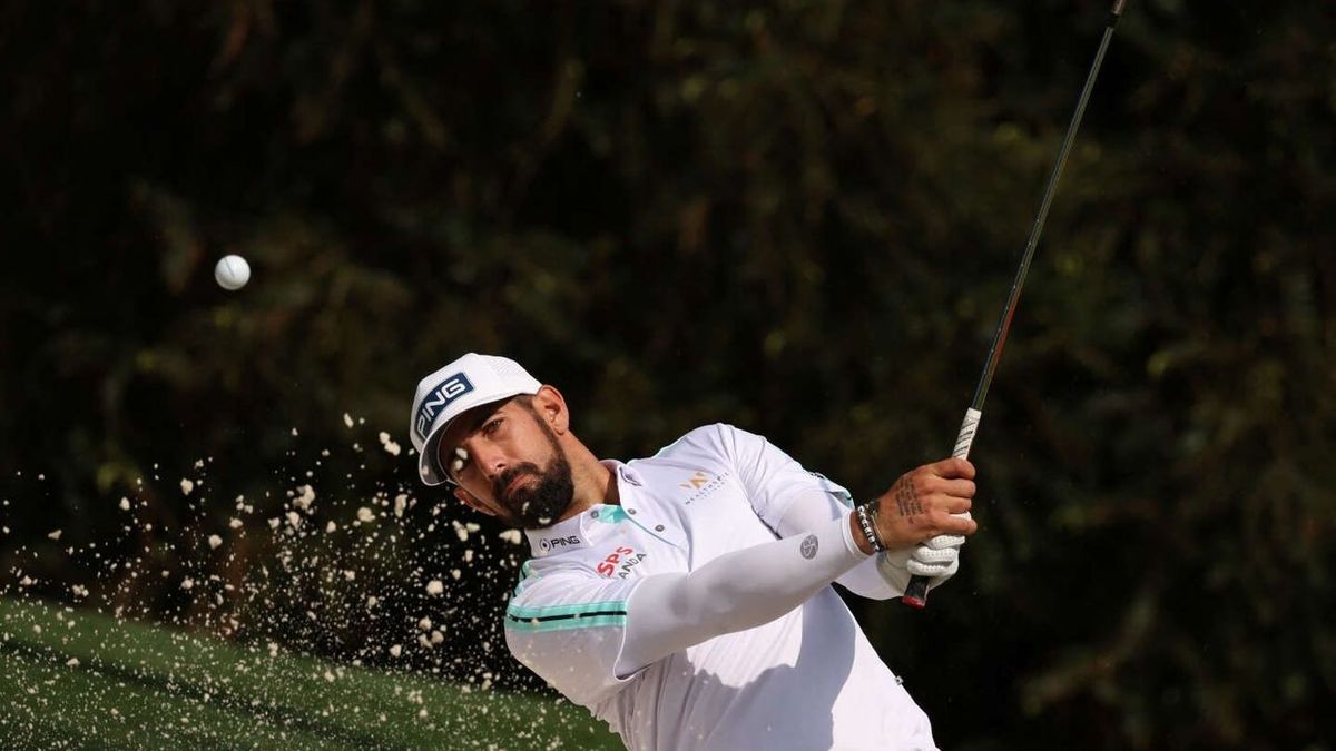 Matthieu Pavon, determined beginner at the launch of the Augusta Masters of golf