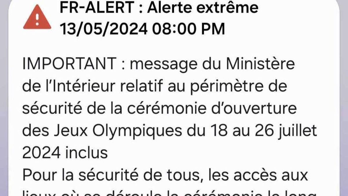 Activation of the FR-Alert system to broadcast information on the 2024 Olympic Games in French