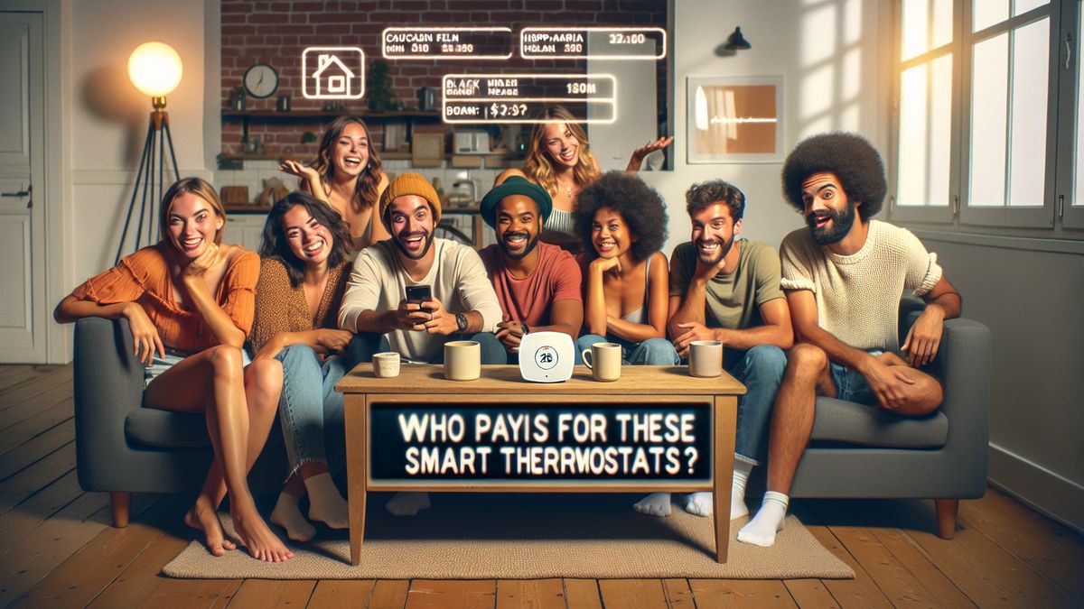 Who pays for connected thermostats?